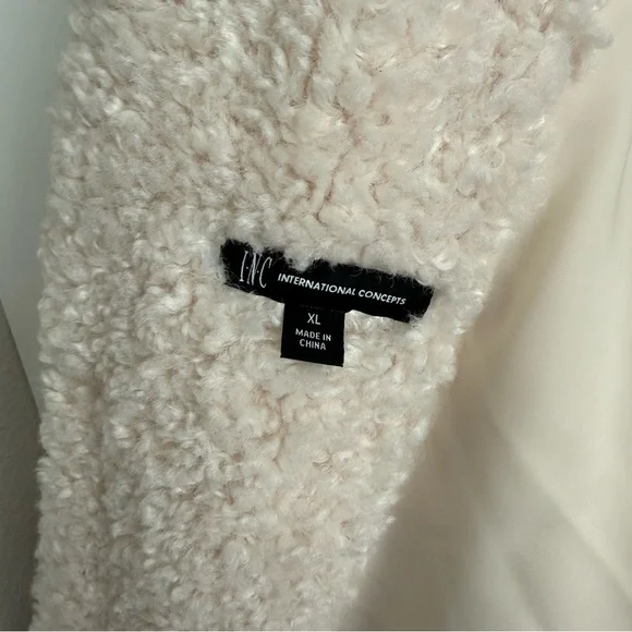 INC Men’s Teddy Faux Shearling Long Coat XL NEW - Picture 7 of 8